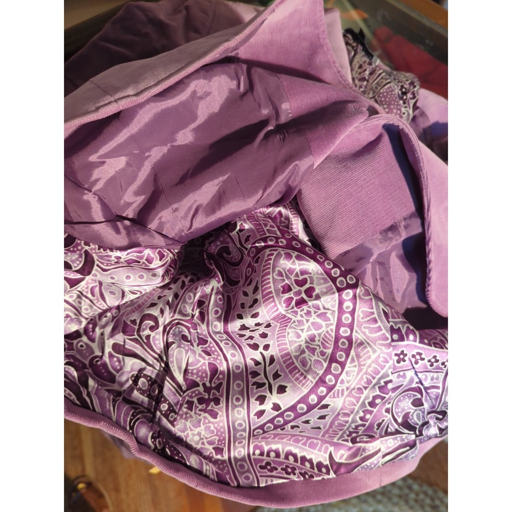 NWT Vintage Tahari Plum Purple Corduroy Blazer Stud Accents Size L Modern READ! - Picture 13 of 13